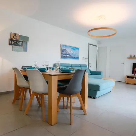 Le Bleu Du 3 Etoiles - Secteur Recherche, Calme & Familiale, A 300m Du & De La Vieille Ville, Garage Prive Apartamento *